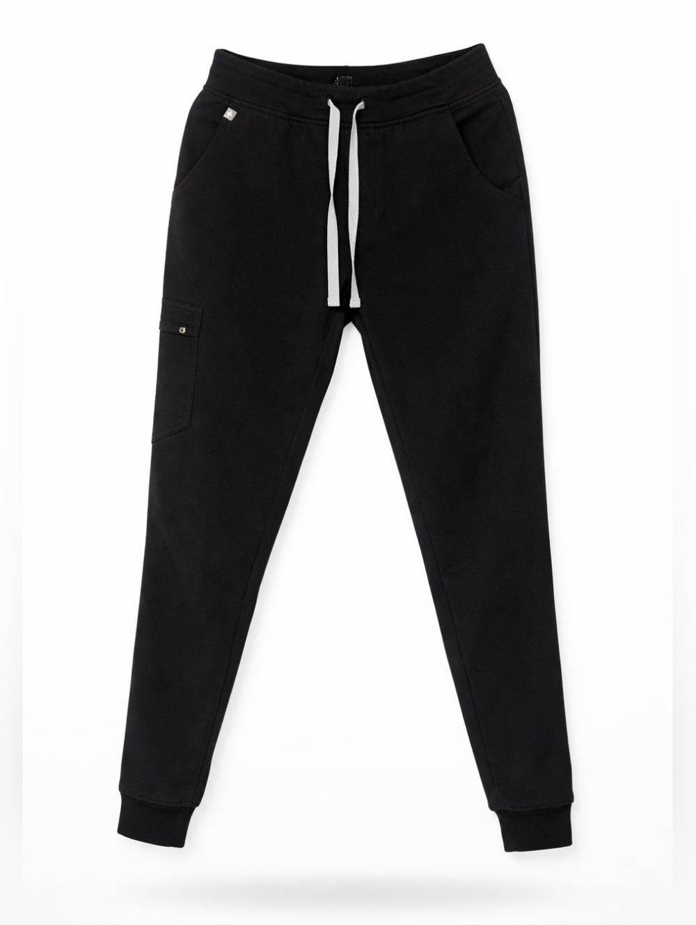 FIGS Black Jogger Pants with White Drawstring